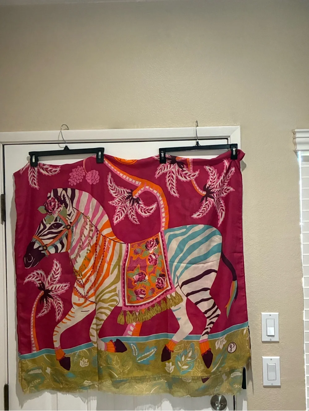 Powder Zebra Carnival scarf